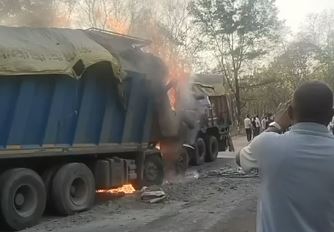 hathinalla-truck-accident-fire-2-dead-one-critical